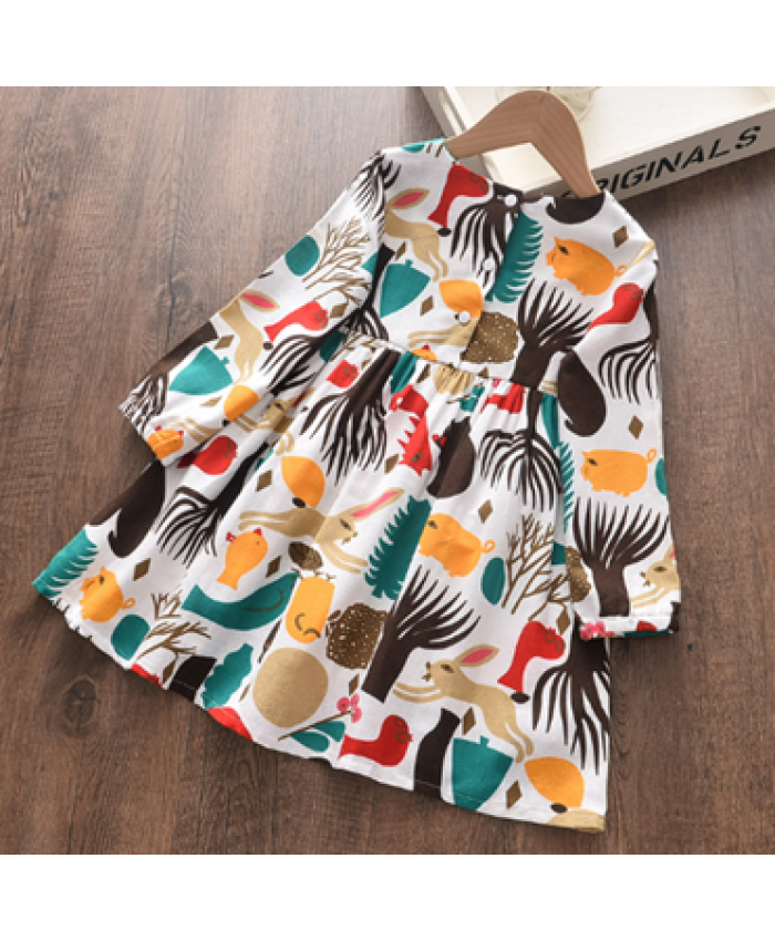 Cartoon Print Cute Party Dress