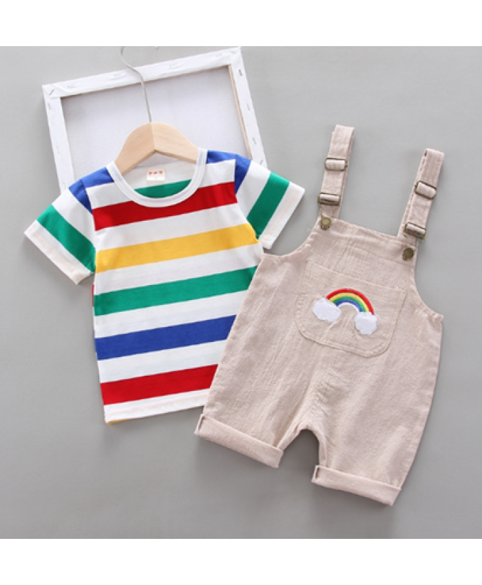 Children's cotton striped Boy T-shirt