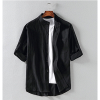 Men clothing plain shirt Men blouse