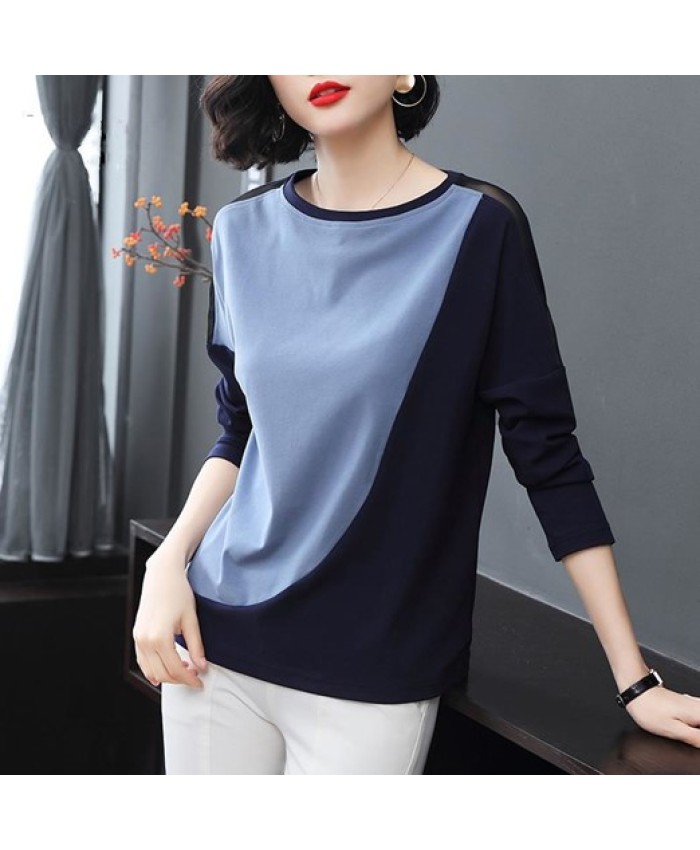 Long Sleeve Two Colour T-Shirt
